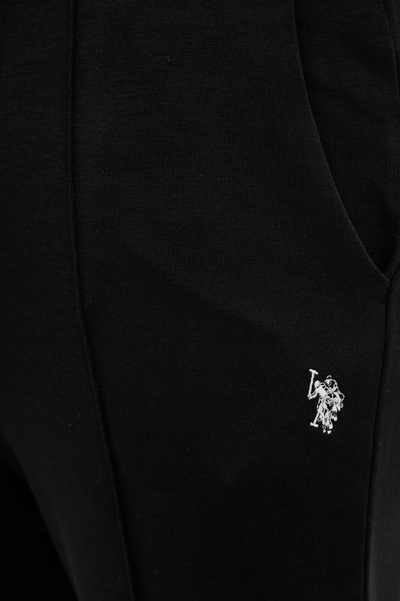 Donji dio trenirke U.S. Polo Assn. INTERLOCK PINTUCK JOGGER crna MUP4661
