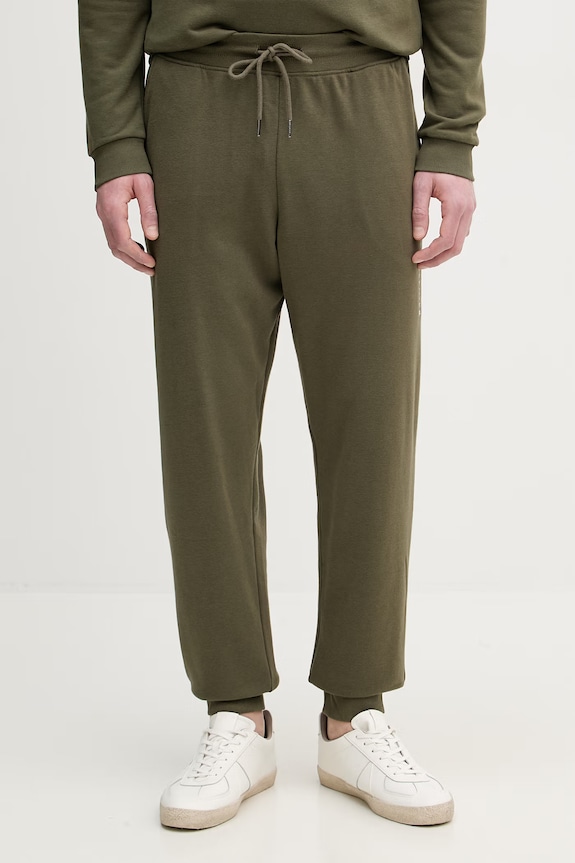 Tommy Hilfiger pantaloni da tuta da uomo con cotone verde UM0UM03664
