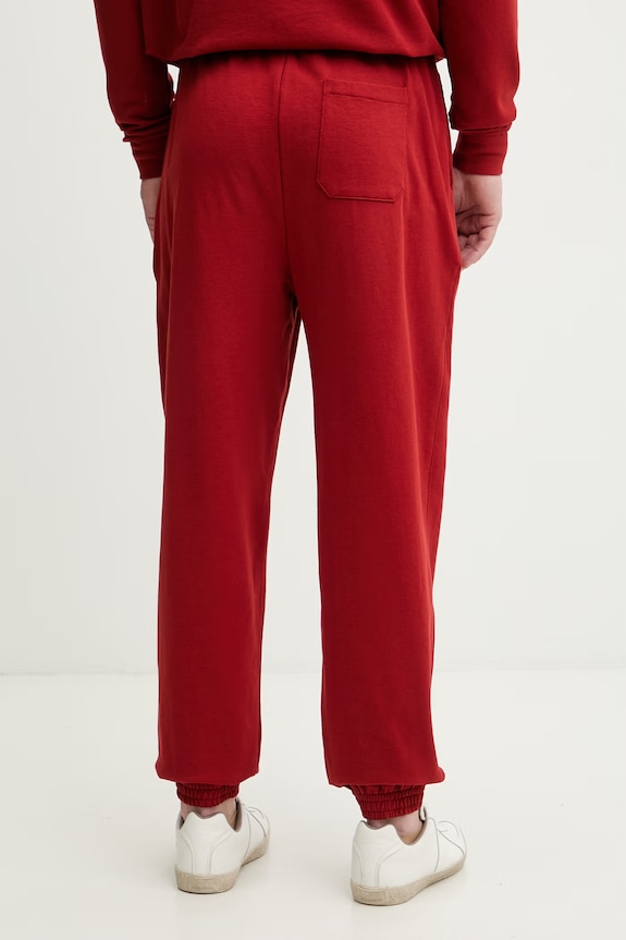 Ρούχα Tommy Hilfiger παντελόνι επίσημο γυναικείο UM0UM03911 κόκκινο