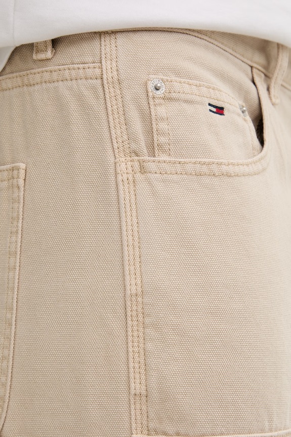 Tommy Jeans spodnie męskie bawełniane beżowy DM0DM23051