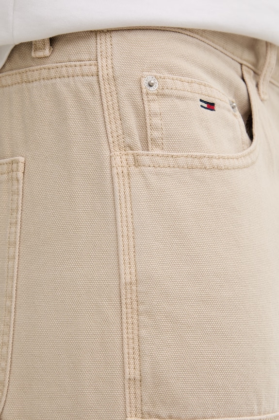Tommy Jeans spodnie męskie bawełniane beżowy DM0DM23051
