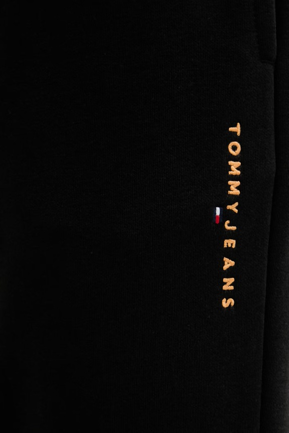 Tommy Jeans donji dio trenirke muški s pamukom crna DM0DM23014