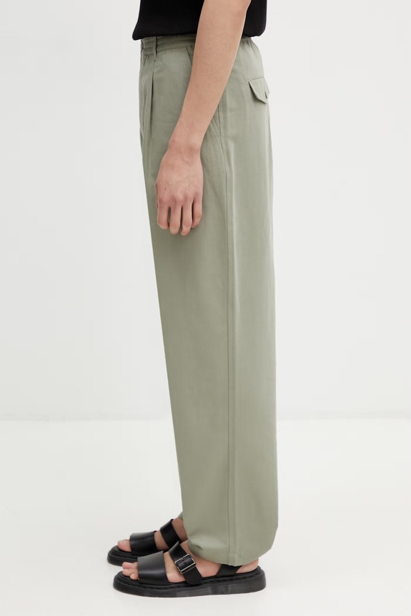 Maison Kitsuné trousers Men's QM01104WW9107 green SS26