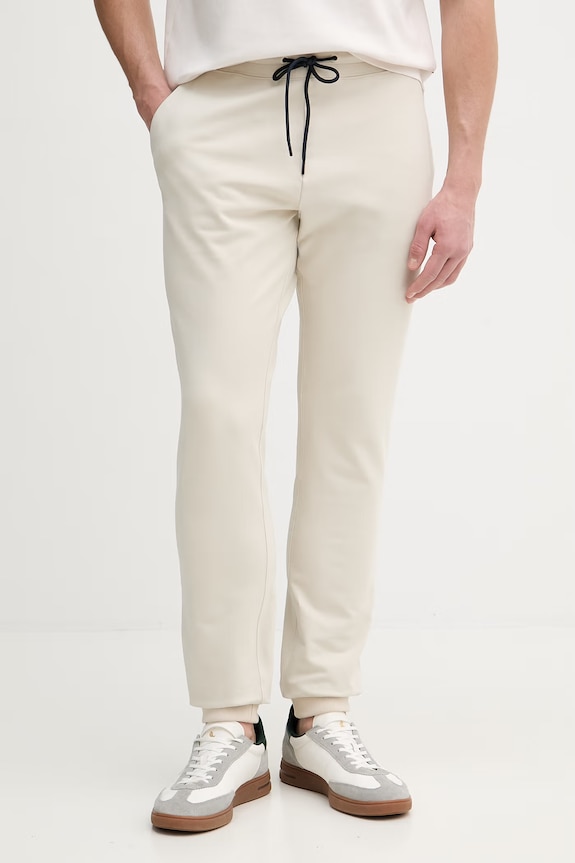 Aeronautica Militare pantaloni de trening uni bej PF1008UF00674