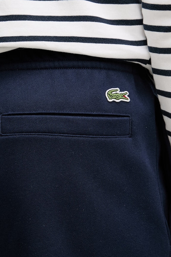 Lacoste spodnie dresowe męskie bawełniane granatowy XH0798