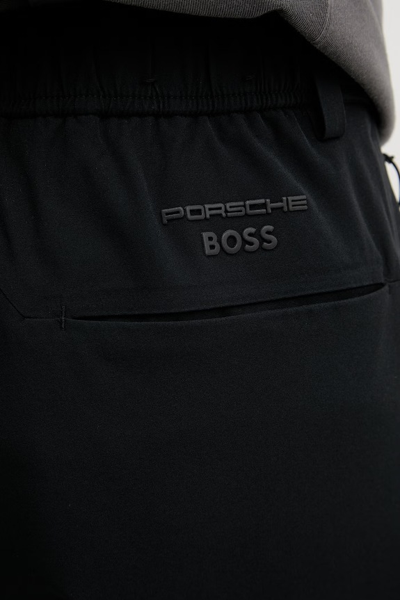 BOSS Green pantaloni bărbați BOSS X PORSCHE negru 50558948