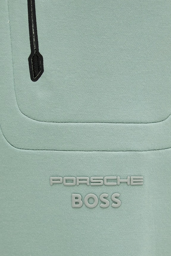BOSS Green spodnie dresowe męskie BOSS X PORSCHE zielony 50559800