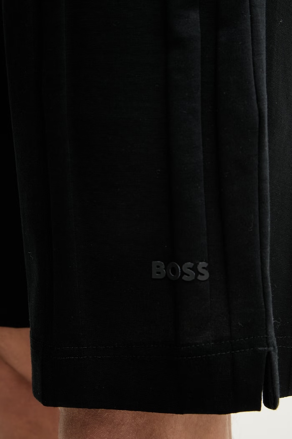 BOSS Green šortky pánske bavlnené 50559252 čierna