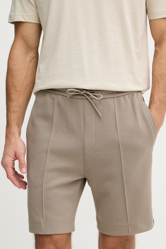 BOSS Green Pantaloni scurți bărbați bej 50561776