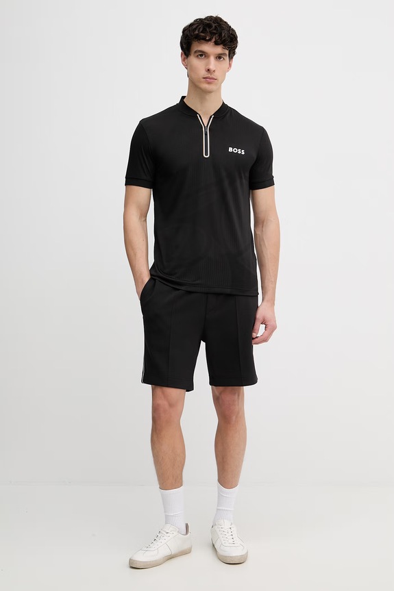 BOSS Green šortky pánske 50561776 čierna SS26
