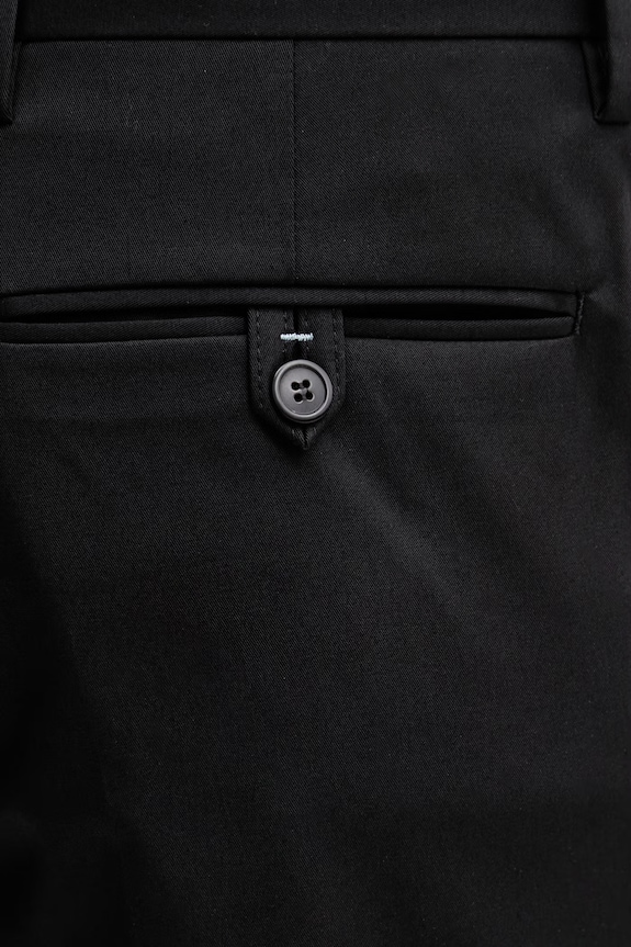 Paul Smith MENS TROUSER spodnie garniturowe bawełniane z elastanem męskie czarny M1R.055Z.V01934
