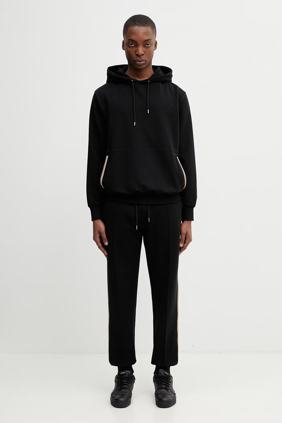 Paul Smith TAPED SEAM Men's sweatpants with lyocell M1R.612Z.V02745 black