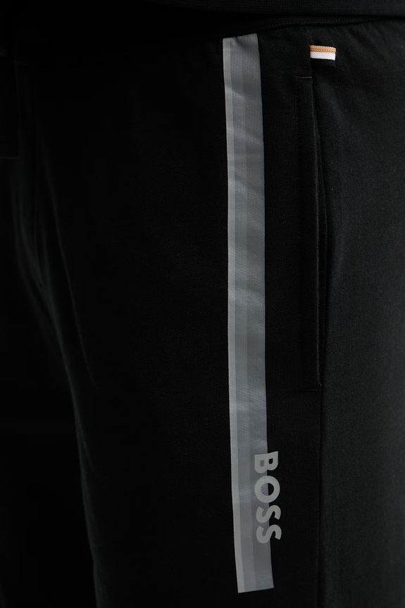 BOSS παντελόνι επίσημο ανδρικό βαμβακερό μαύρο 50554784