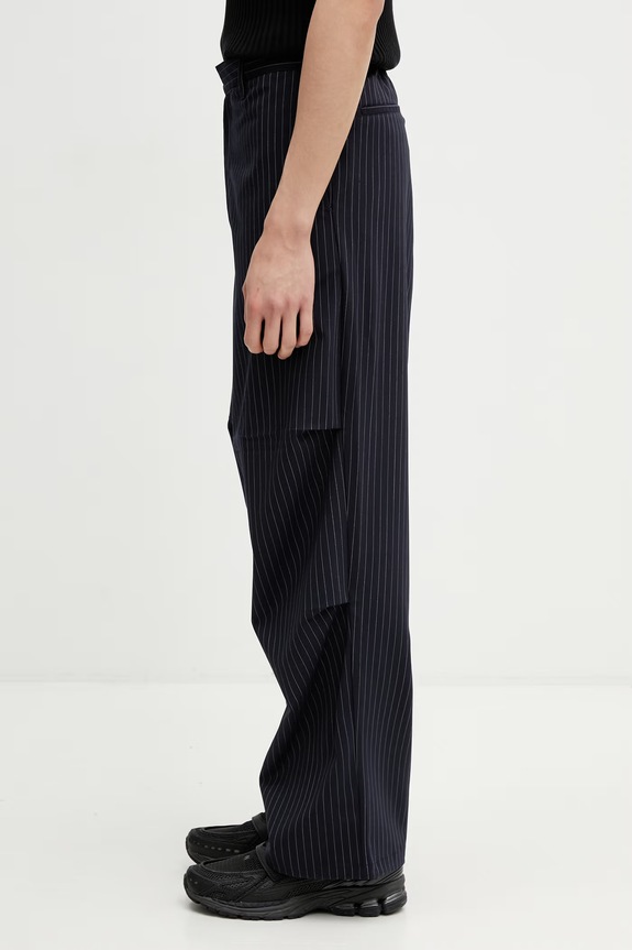 Filling Pieces Pinstripe trousers with wool blend men's 412650501322.150 navy SS26