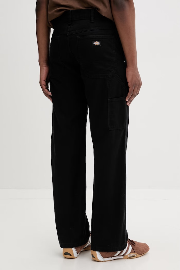 Oblečenie Dickies nohavice rovné pánske rifľové DK0A87PEBLK1 čierna