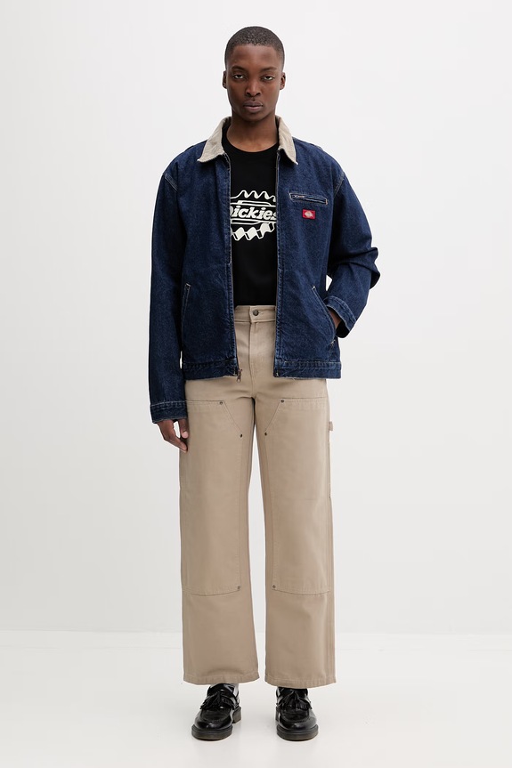 Dickies nohavice rovné pánske bavlnené DK0A87PE0DS1 béžová SS26