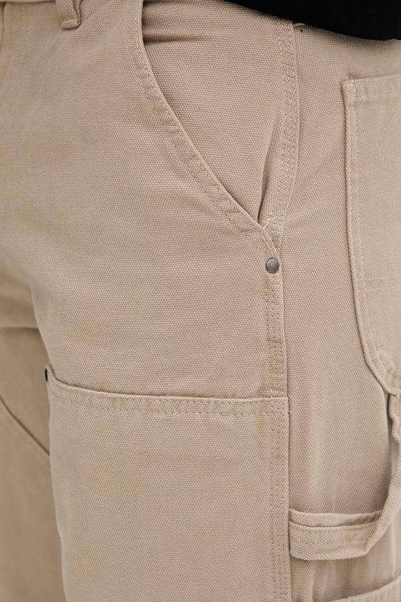 Dickies nohavice rovné pánske bavlnené béžová DK0A87PE0DS1