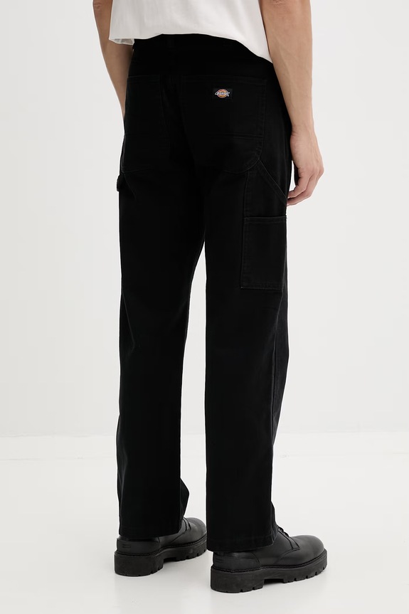 Îmbrăcăminte Dickies pantaloni straight pentru bărbați, din bumbac DK0A87PDBLK1 negru