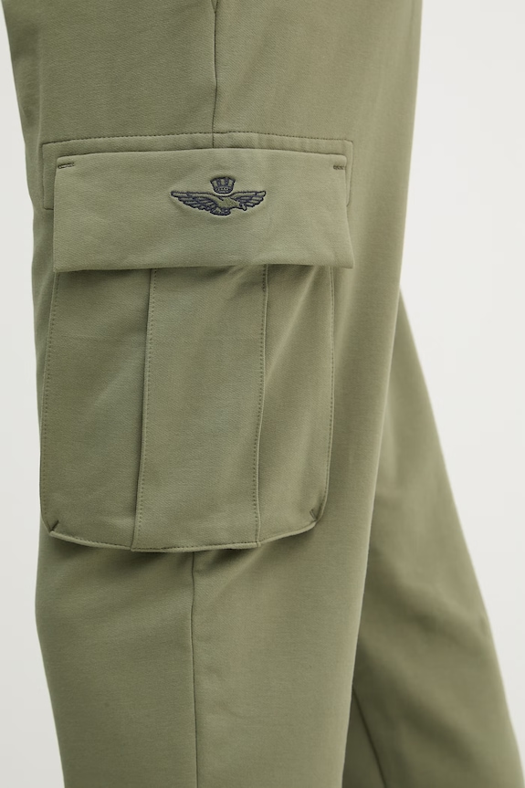 Παντελόνι φόρμας Aeronautica Militare πράσινο PF1020UF00674