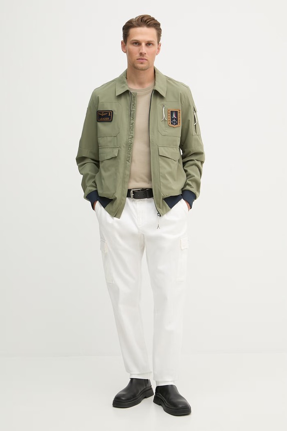 Παντελόνι Aeronautica Militare PA1718UCT04331 μπεζ SS26