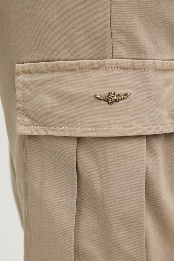 Παντελόνι Aeronautica Militare μπεζ PA1718UCT04331