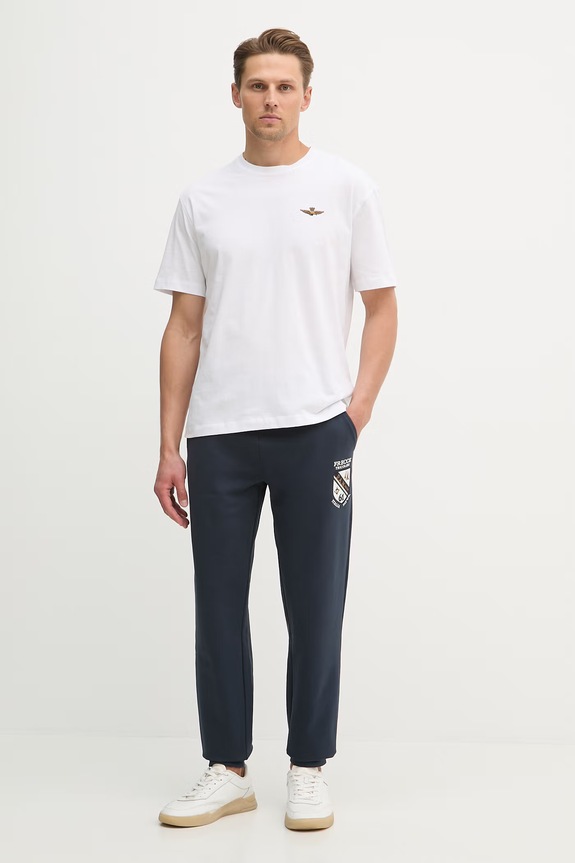 Спортивні штани Aeronautica Militare PF1021UF00674 темно-синій SS26