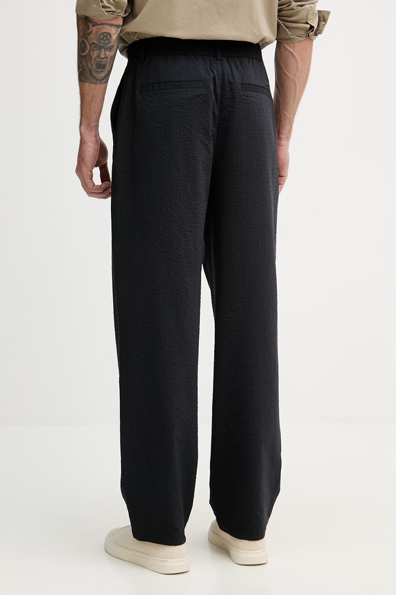Oblečenie Armani Exchange nohavice straight pánske s lyocellom XM002094.AF22363 tmavomodrá