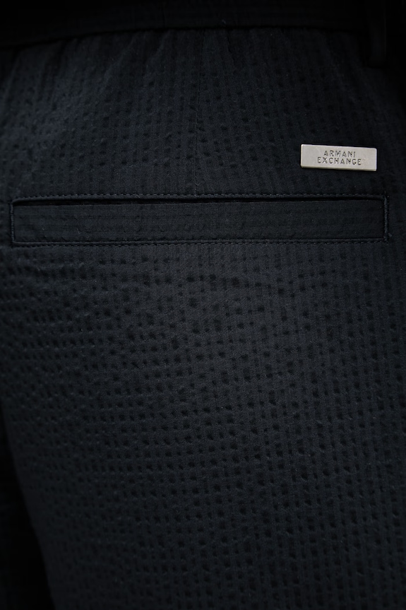 Armani Exchange nohavice straight pánske s lyocellom tmavomodrá XM002094.AF22363