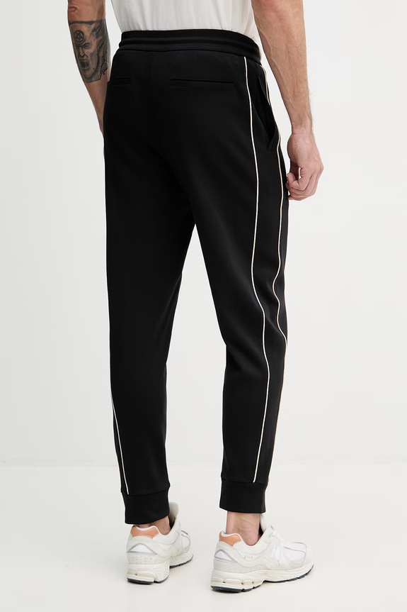 Odjeća Armani Exchange donji dio trenirke za muškarce od pamuka XM002374.AF10365 crna