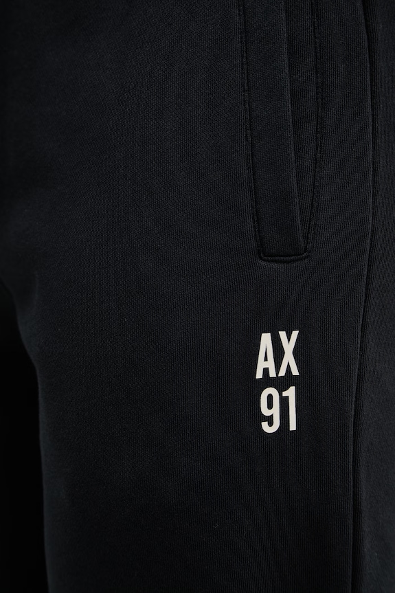 Armani Exchange pantaloni de trening pentru bărbați, din bumbac XM002447.AF22124 negru