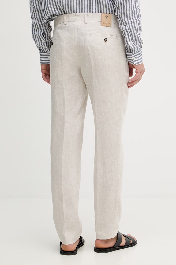 Odjeća Joop! hlače chinos za muškarce od lana 30102982 bež