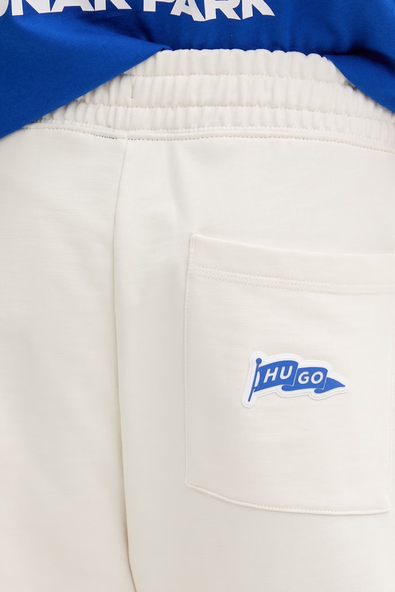 Hugo Blue pantaloni scurți din bumbac Nohashort bej 50556401