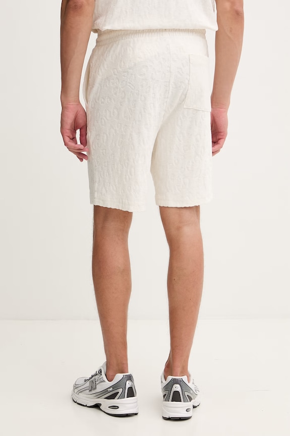 Îmbrăcăminte HUGO Blue pantaloni scurți de trening pentru bărbați, din bumbac Nagushort 50557799 bej
