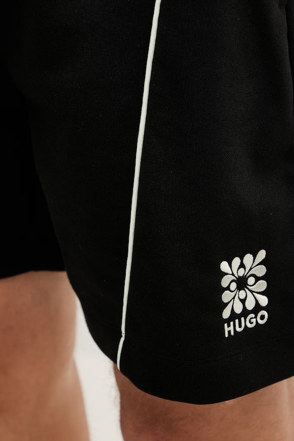HUGO pantaloni scurți de trening pentru bărbați, cu bumbac Darynto negru 50556603