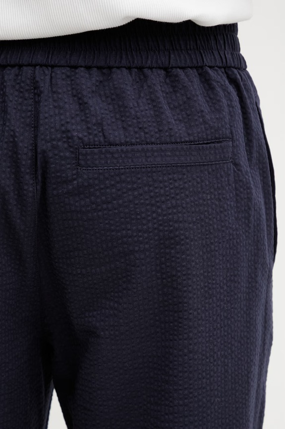 A.P.C. Joaquin pantaloni din bumbac pentru bărbați bleumarin COGXU.H08454