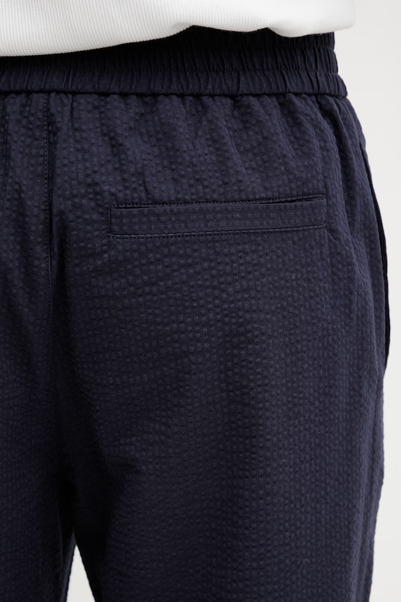 A.P.C. Joaquin pantaloni din bumbac pentru bărbați bleumarin COGXU.H08454