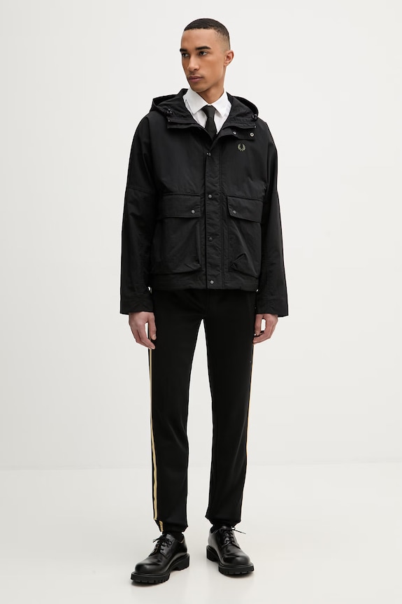 Fred Perry pantaloni de trening pentru bărbați T2303 negru SS26