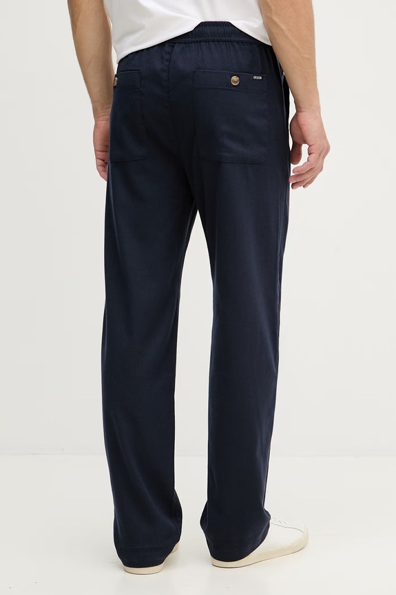 Oblečení Guess chino kalhoty pánské PAOLO M6GB15.W2024 námořnická modř
