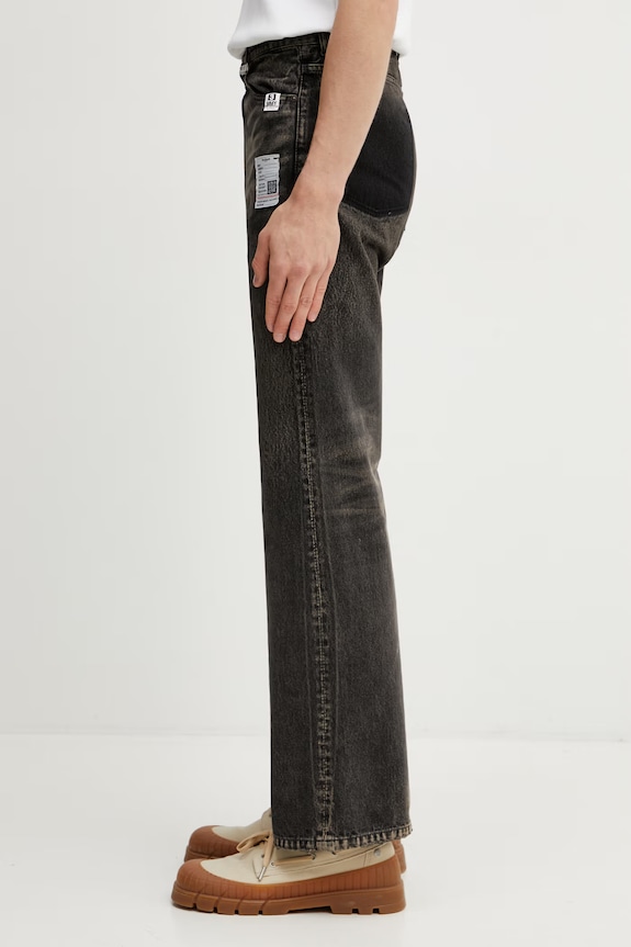 Maison MIHARA YASUHIRO regular fit džíny pánské J16PT122 černá SS26