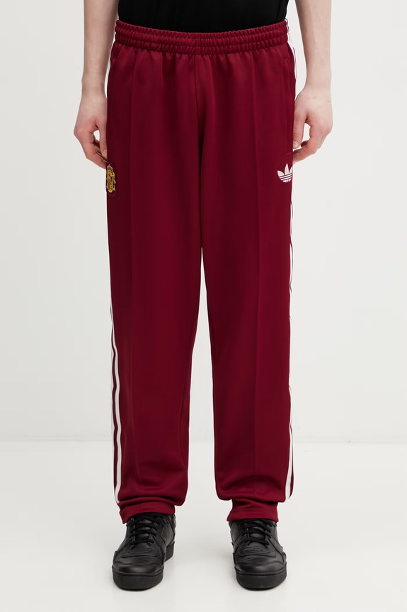 adidas Originals pantaloni de trening pentru bărbați JZ2255 burgundia SS26