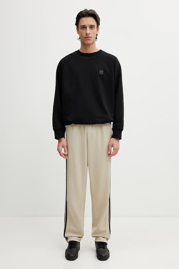 adidas Originals pantaloni de trening cu bumbac pentru bărbați bej KE6683