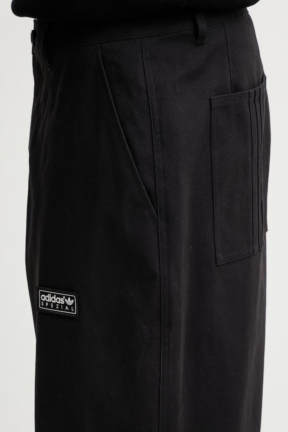 adidas Originals x SPZL pantaloni din bumbac pentru bărbați negru KR4616