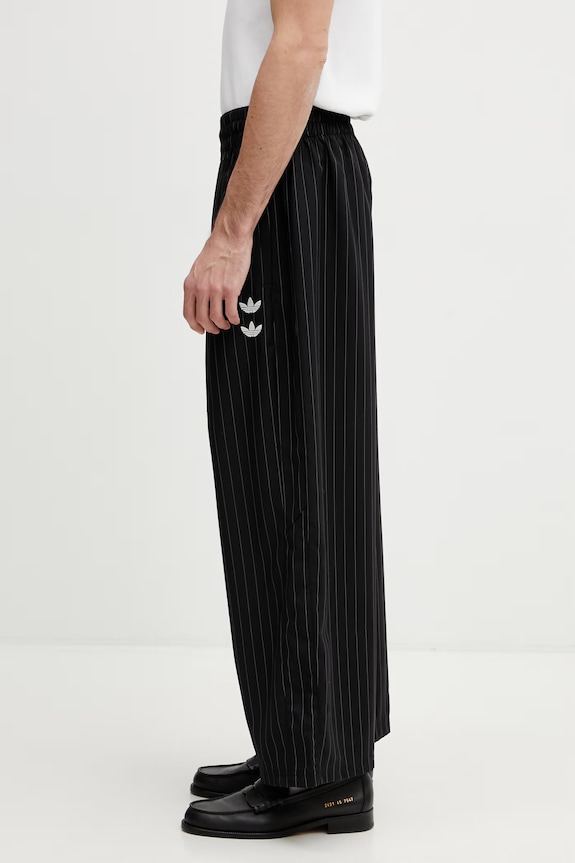 adidas Originals x Willy Chavarria pantaloni pentru bărbați cu amestec de lână merino negru KR8688