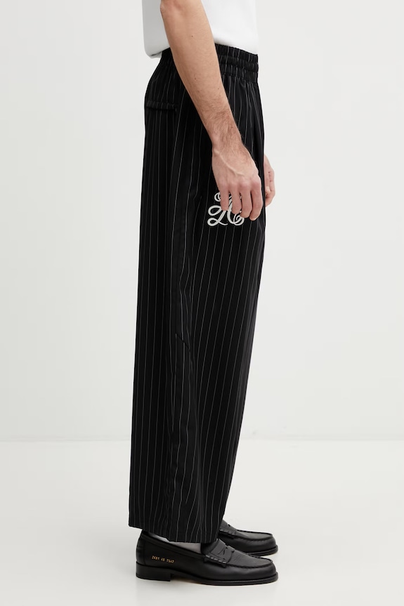 adidas Originals x Willy Chavarria pantaloni pentru bărbați cu amestec de lână merino negru KR8688