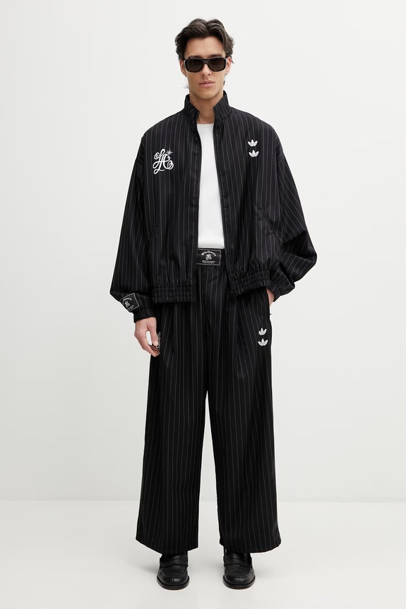 adidas Originals x Willy Chavarria pantaloni pentru bărbați cu amestec de lână merino KR8688