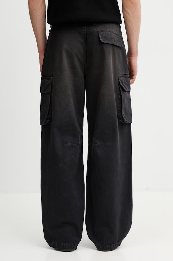 Îmbrăcăminte Our Legacy Mount Cargo pantaloni pentru bărbați din bumbac M2264MCJH negru