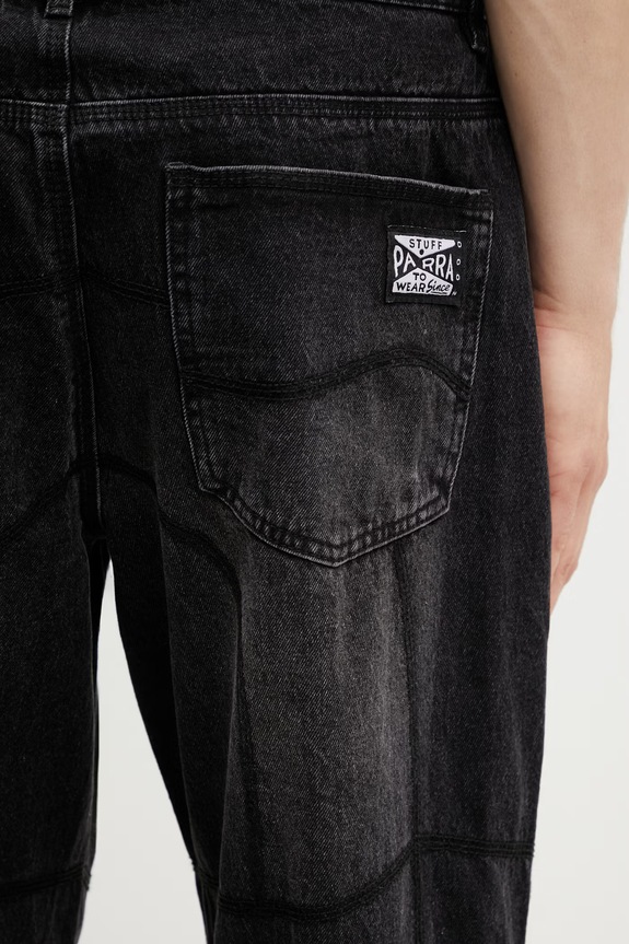 by Parra Moto stitcher джинсы relaxed fit мужские чёрный 55180
