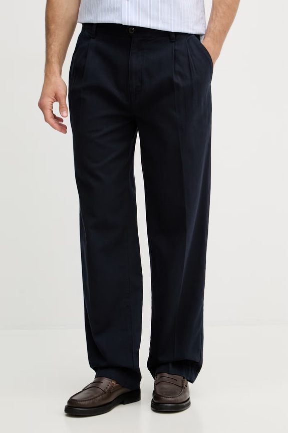 Gant spodnie męskie bawełniane granatowy 1505403