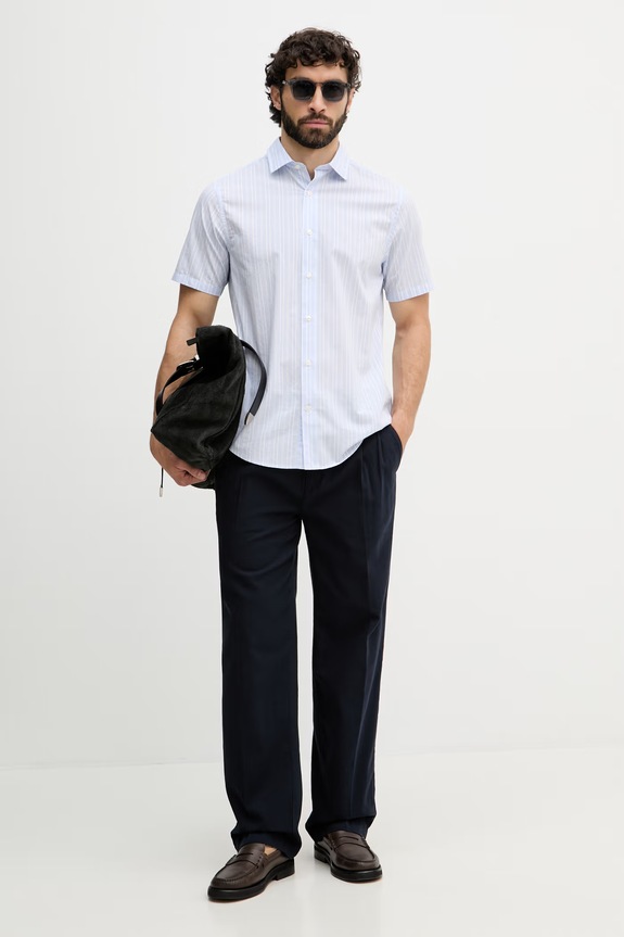 Gant spodnie męskie bawełniane 1505403 granatowy SS26