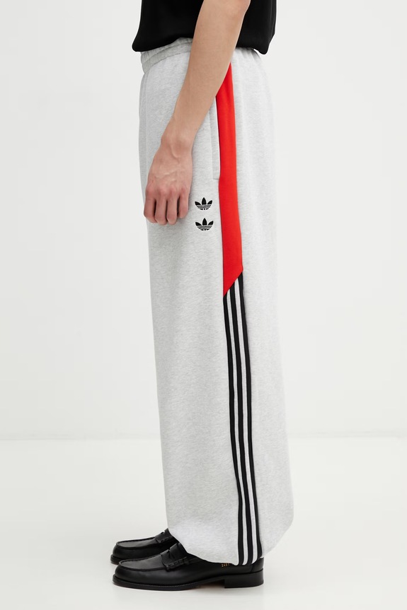 adidas Originals x Willy Chavarria pantaloni de trening cu bumbac pentru bărbați gri KV2249